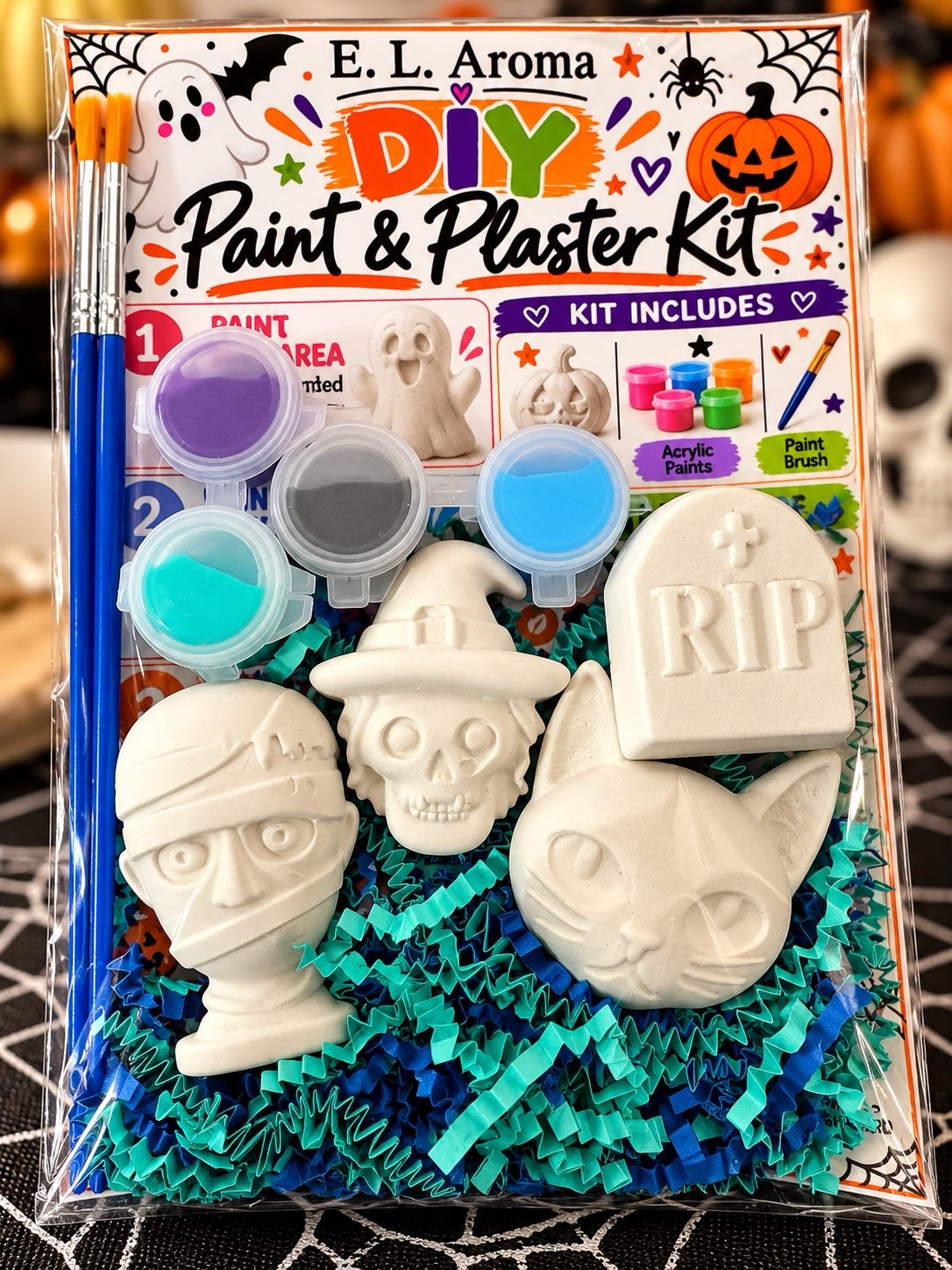 DIY Halloween Paint & Plaster Kit 🎃🎨